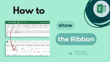 How to Unhide The Menus (Ribbon) in Excel