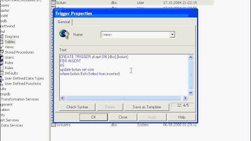 1.ders  SQL SERVER 2008   triggers