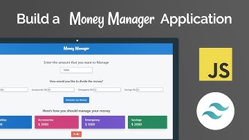 Money Manager App with Javascript and Tailwind CSS