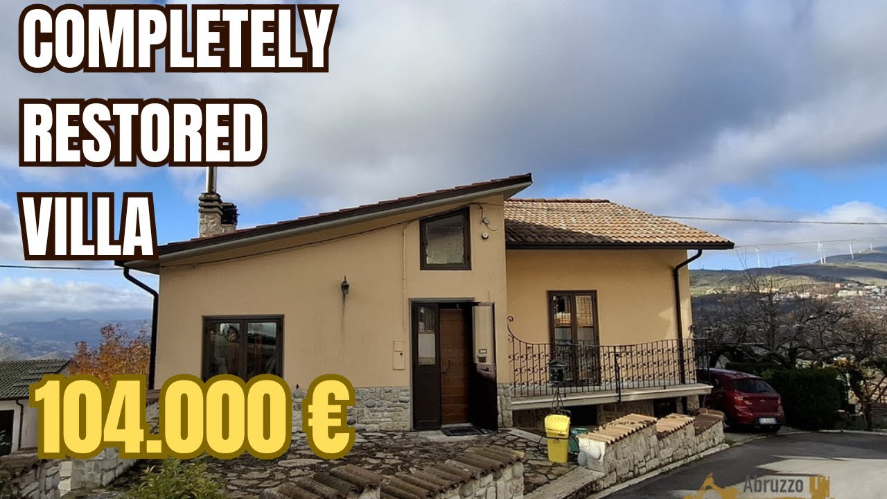 Three-bedroom villa of 158 sqm in perfect conditions, with large basement floor and garage. Abruzzo.