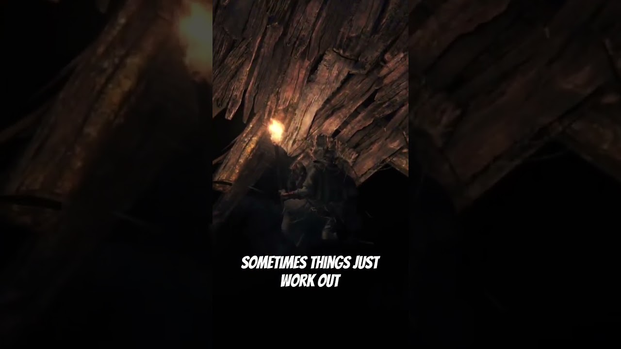 Platforming in souls games is dependent on faith #shorts #bloodborne #gaming #backseatgaming