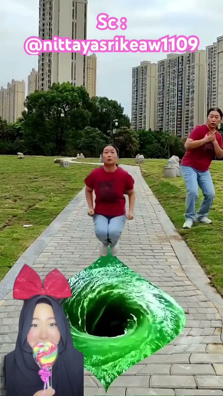 ADIK MEMBELAH JALAN ISI SUNGAI ⁉️? @nittayasrikeaw1109 #shorts #funny #dubbing