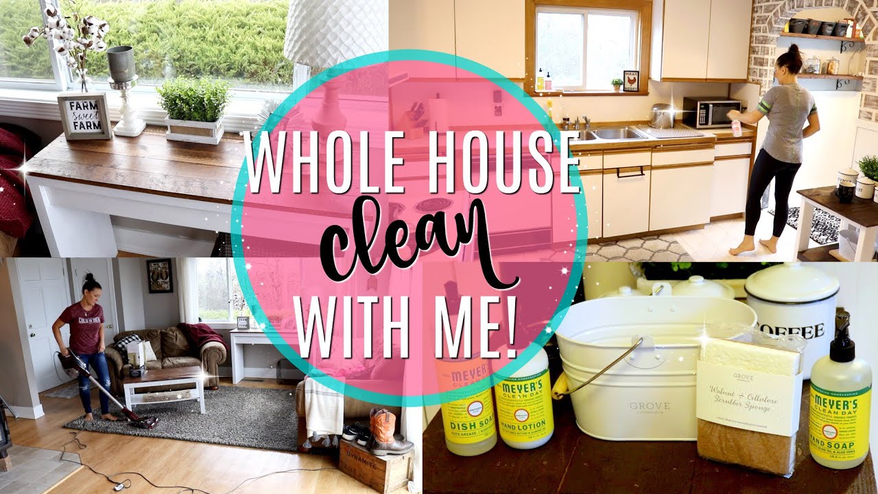 WHOLE HOUSE CLEAN WITH ME 2018 // CLEANING MOTIVATION // ALL DAY CLEANING