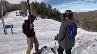 Skiing Hatley Pointe in Mars Hill, NC on Head Oblivion 94s with Revolve TWs