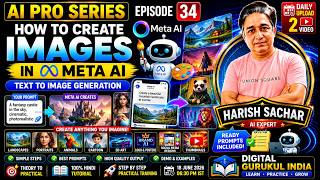 34 How To Create Images In Meta AI [ in Hindi ]