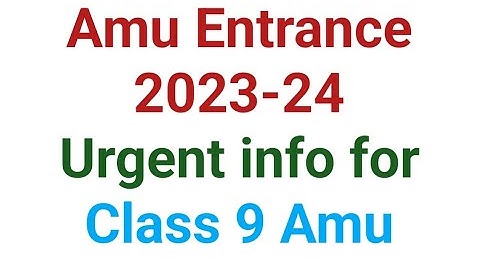 2 Tips For Amu Aspirants | Amu Class 9 Entrance Aspirant 2023 -24 | Amu ENtrance Paper Analysis 2023