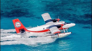 Maldives to St. Regis Vommuli Resort  | DE HAVILLAND DHC-6 TWIN OTTER Take-Off and Landing | Part 1