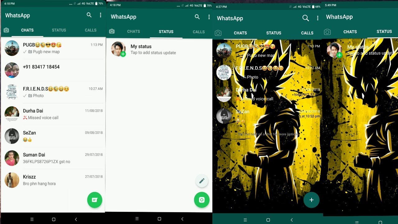 How To Change WhatsApp Home Screen Wallpaper For Android YouTube