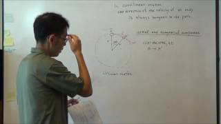 EGR343-Curvilinear (circular) motion using Normal&Tangential component Ch12.7