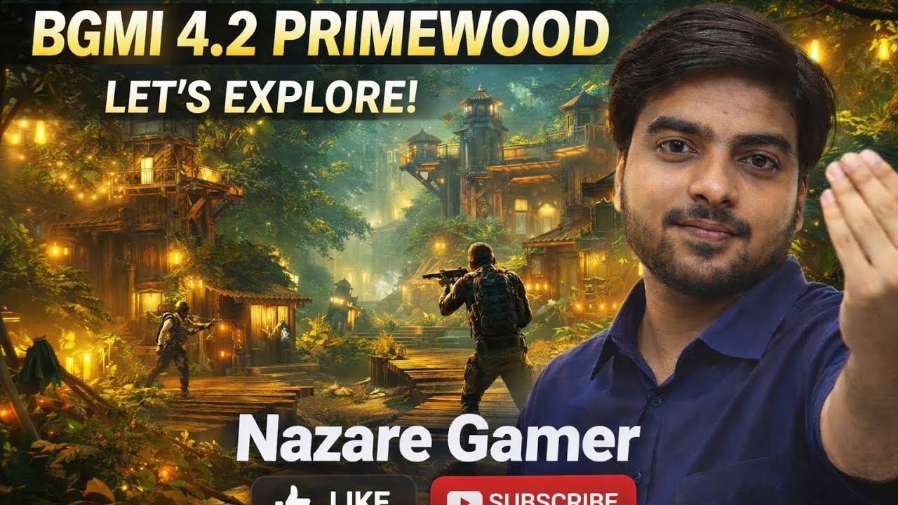 Ep#9 BGMI 4.2 Primewood Theme 🔥 Let’s Explore | New Map, New Features 😱 | Nazare Gamer