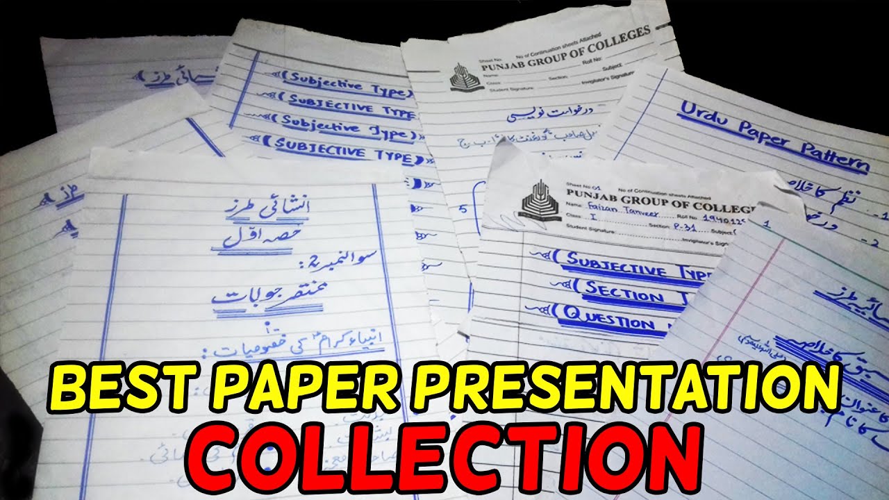 Computer Sample Papers for Good Paper Presentation by Zeeshan Talib