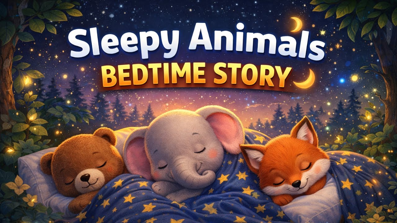 Sleepy Animals Bedtime Story | Animated Bedtime Story for Children to ...