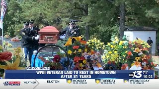 World War II veteran laid to rest 81 years after his death
