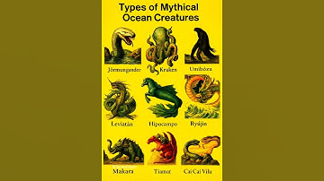 Types of Mythical Ocean Creatures Cap 1 #mythology #creatures #mythicalcreatures #kraken #shorts