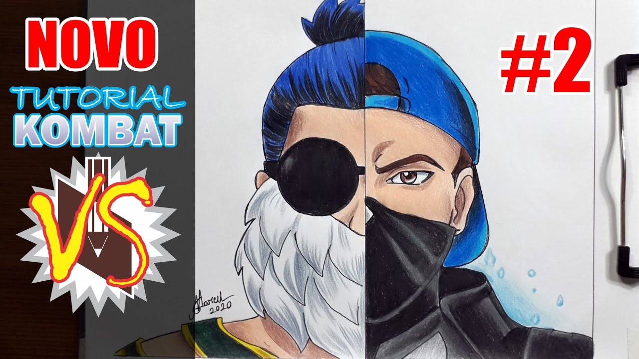 TUTORIAL KOMBAT - NOBRU VS LEVEL UP 007 (Como Colorir) - YouTube