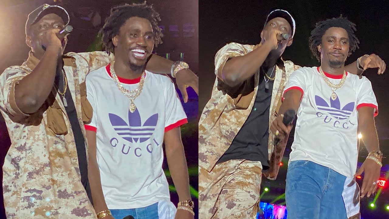 Duo explosif de Wally Seck et Adviser au Satde Olympique de Mauritanie lors du concert des……