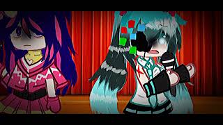 Hatsune miku × ai hoshino | Miku sad | gacha club | singer songs ! 🎶 #justkonten