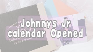 ˚*.꒰    𝐉𝐨𝐡𝐧𝐧𝐲'𝐬 Jr calendar Opened  ꒱.*˚ ～ジャニーズJrカレンダー開封～