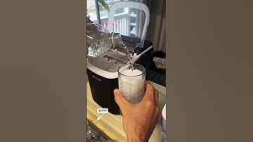 Instant Bullet Ice in 6 Minutes! #IceMaker #PortableIceMaker #ColdDrinks