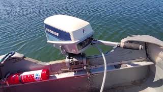 1984 Evinrude 6hp Outboard Motor Lake Test on Sea Nymph 14R