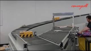 Interroll Cross Belt Sorter (Prueba con producto)