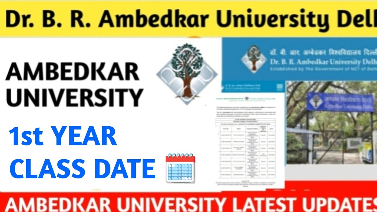 Dr Br Ambedkar University Delhi First Year Classes Starting Date 2022 dr-br-ambedkar-university-delhi-first-year-classes-starting-date-2022