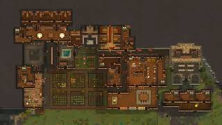 Rimworld medieval town Time lapse