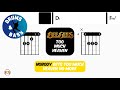 Bee Gees - Too Much Heaven • Bass &amp; Drums | Scrolling Guitar Chords &amp; Lyrics
