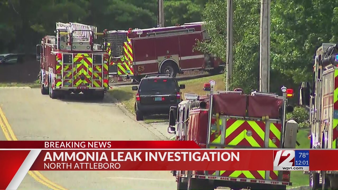 Crews respond to ammonia leak in North Attleboro - YouTube