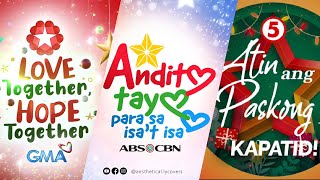 ABS-CBN, GMA and TV5 Christmas Station IDs 2023 Compilation | Non Stop Playlist