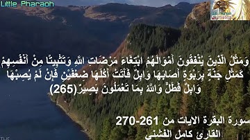 سورة البقرة الايات من 261-270  القارئ كامل الفشني