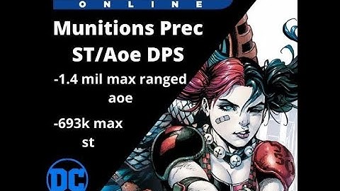 DCUO | Munitions Precision Single Target/AOE DPS Loadout 2021 CR331