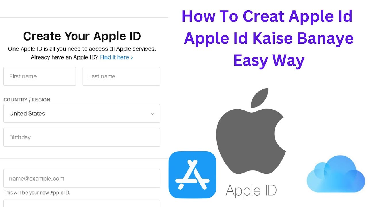 How To Make Apple ID In IPhone IPad Laptop Apple Id Kaise Banaye How To Make Apple ID In IPhone IPad Laptop Apple Id Kaise Banaye