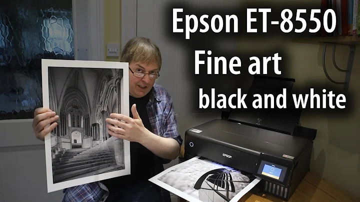 Epson EcoTank ET-8550 A3+ black and white fine art prints. Paper options and print settings