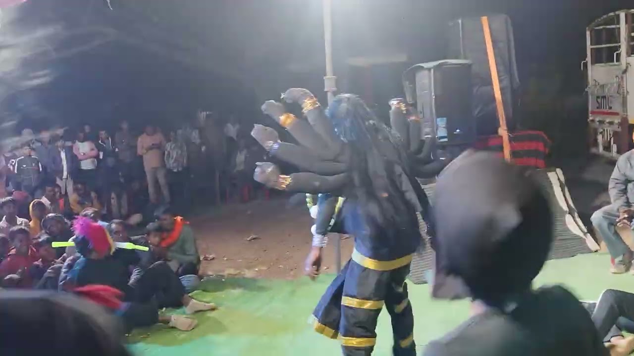 कालीकाली अमावस की रात में काली निकली काल भैरव के साथ मेनर्मदेश्वर महादेव झांकी गड़ई खुर्द 8839392396