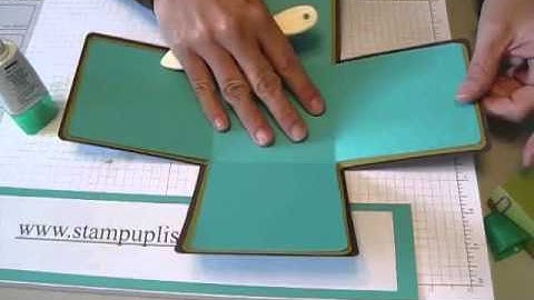 How to make an Explosion Box with Stampin UP products by paper