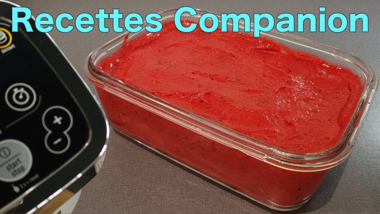 Sorbet Framboises - Brice RC Recettes Companion