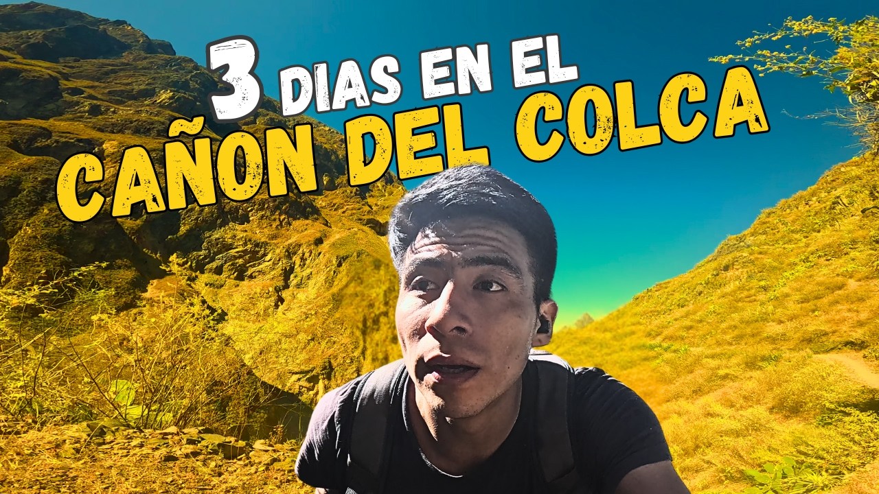 Caminando en el CAÑON del COLCA 🌄 mi intento fallido hacia Huaruro desde Cabanaconde.