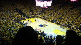 NBA 2015 Finals G1: Fan made Riley Curry Sign gets on Jumbotron