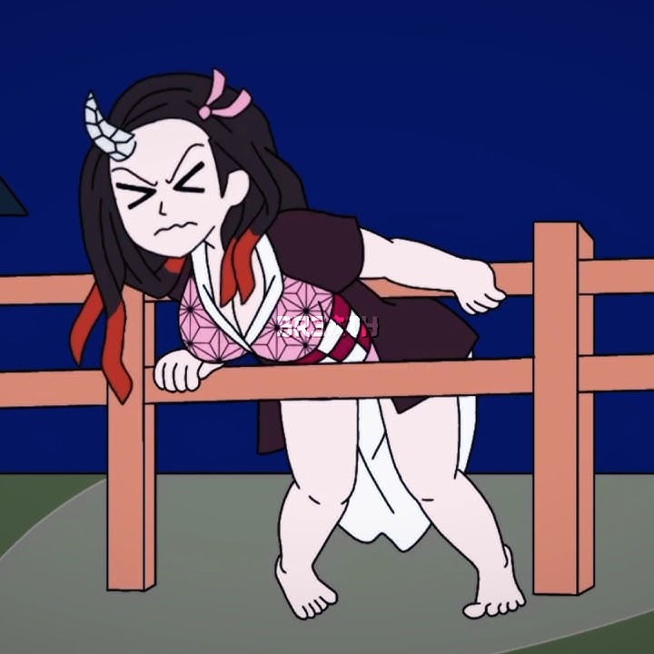 Nezuko is stucked💀 #anime #demonslayer #fyp #kny #foryou