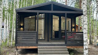Обзор на комплекс модульный дом и баня в едином стиле Барн от Дмитрия🏠