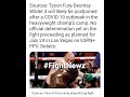 Tyson Fury vs Deontay Wilder Postponed Rumors