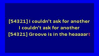 Crocodiles - Groove Is in the Heart  (karaoke)
