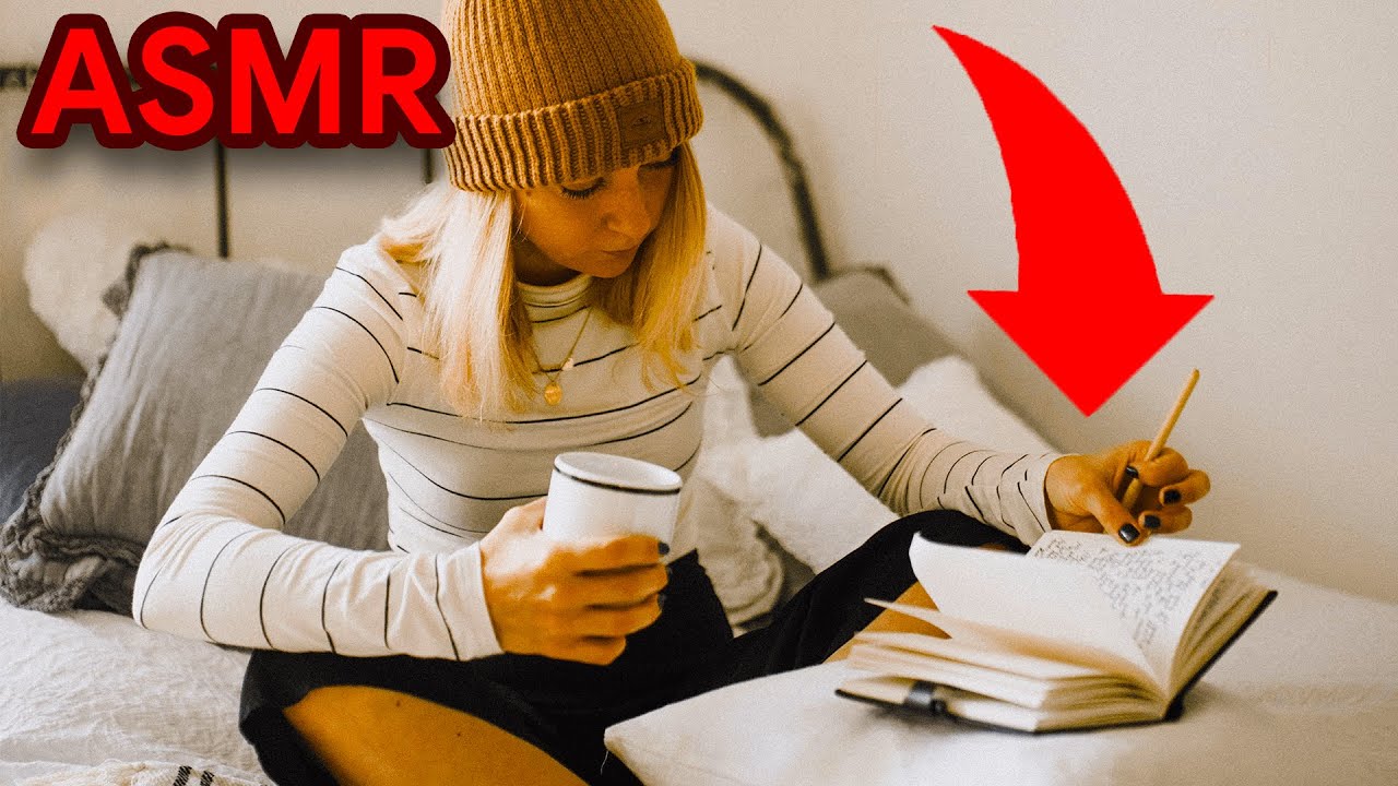 [ASMR] Writing In a Notebook! 📒 - YouTube