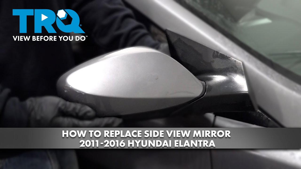 How to Replace Side View Mirror 2011-2016 Hyundai Elantra 