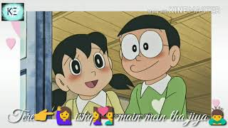 Nobita and Shizuka||Sad song||whatsapp status video||Tere ishq main song ||KKZ EDITION||