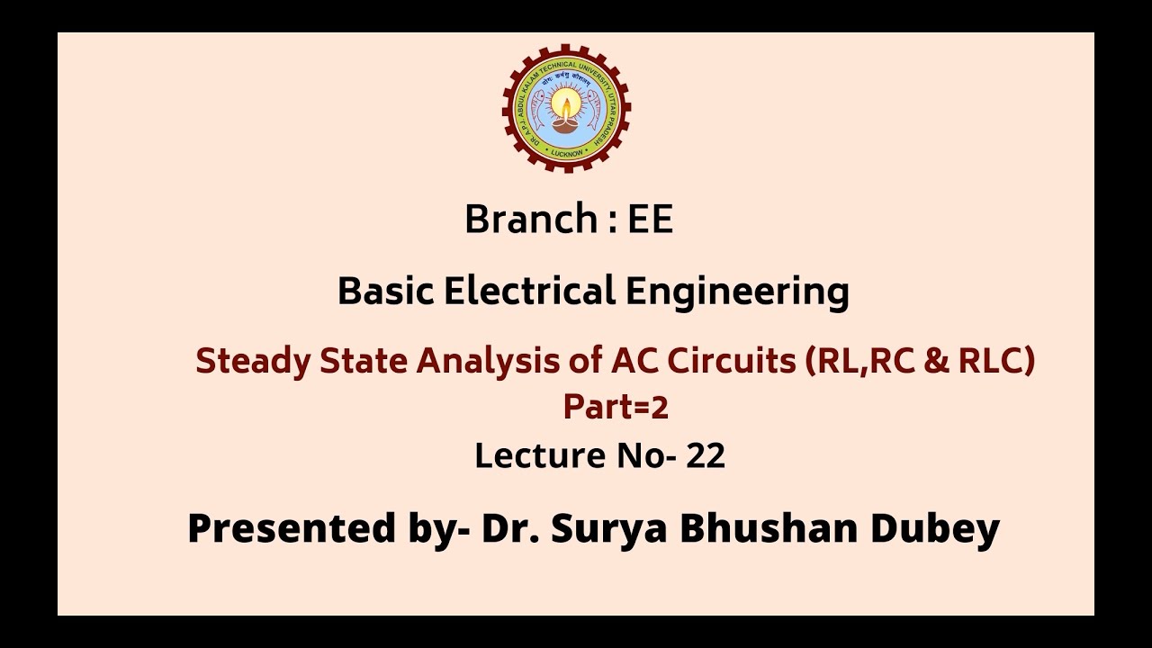 Basic Electrical Engineering | AKTU Digital Education - YouTube