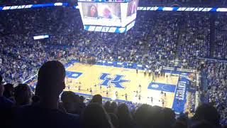 Each side of Rupp Arena chanting a letter of “CATS” at UK/Auburn game (February 23rd, 2019)