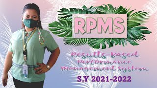 RPMS 2021-2022 MOVs - SIMPLE and CLEAR ATTACHMENTS with ANNOTATIONS