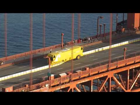 Video till Golden Gate-bron har fått ny säkerhetsbarriär